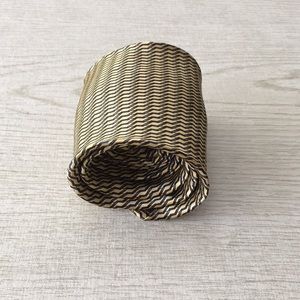 Stafford All Silk New Gold & Blue Men's Neck Tie